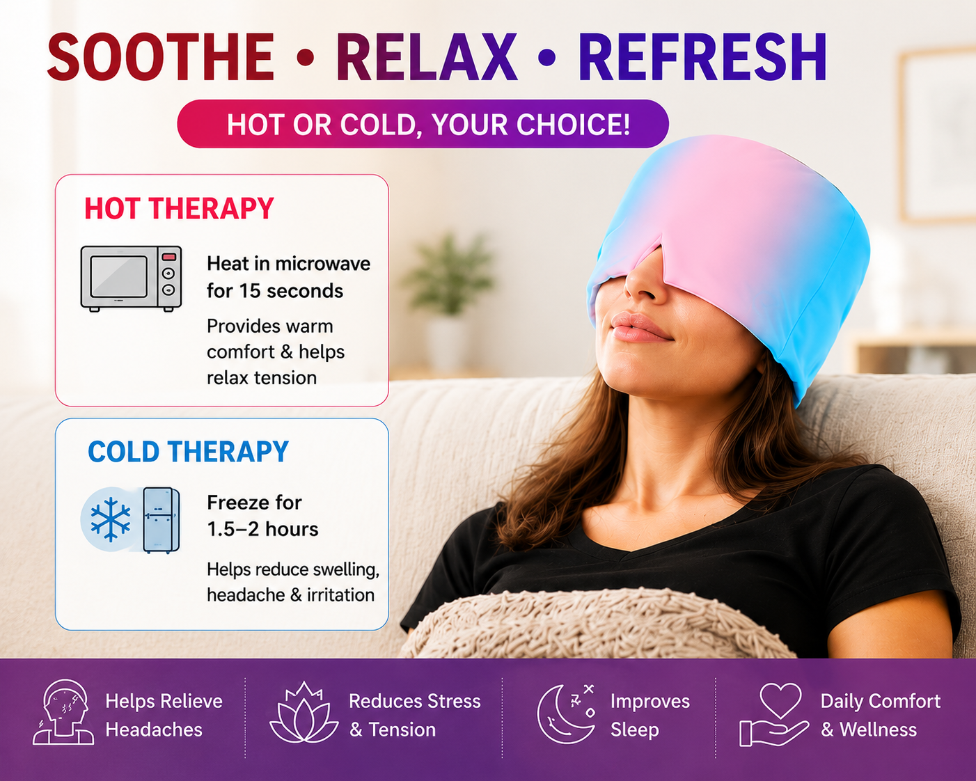 Migraine Relief Cap
