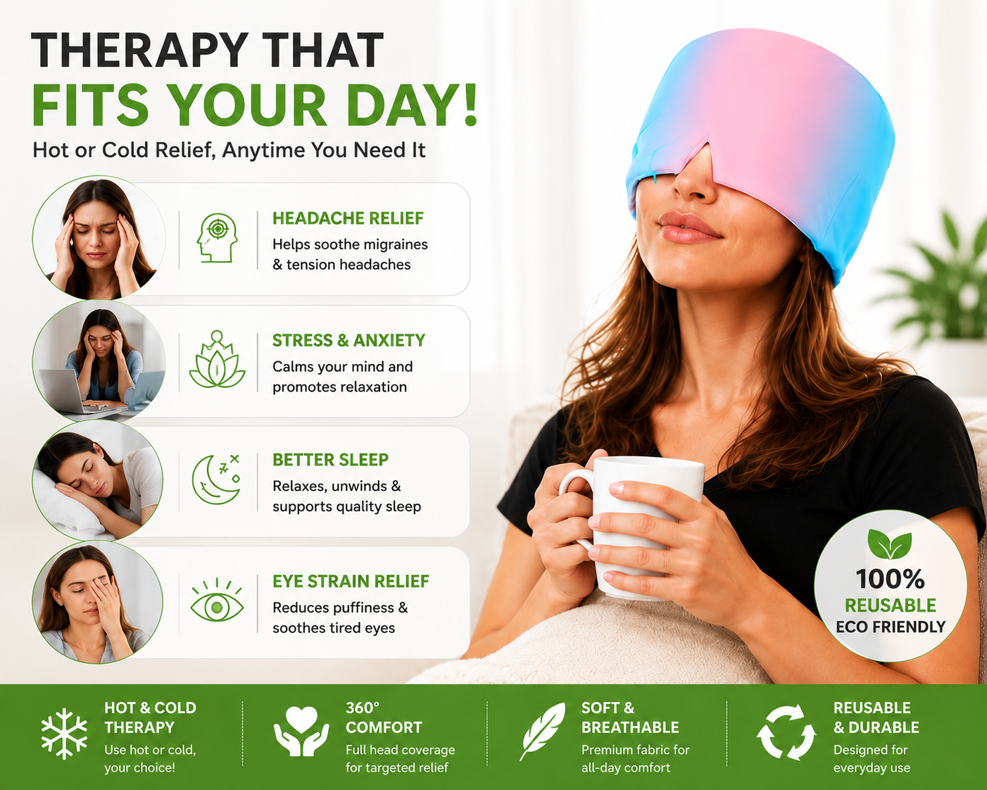 Migraine Relief Cap